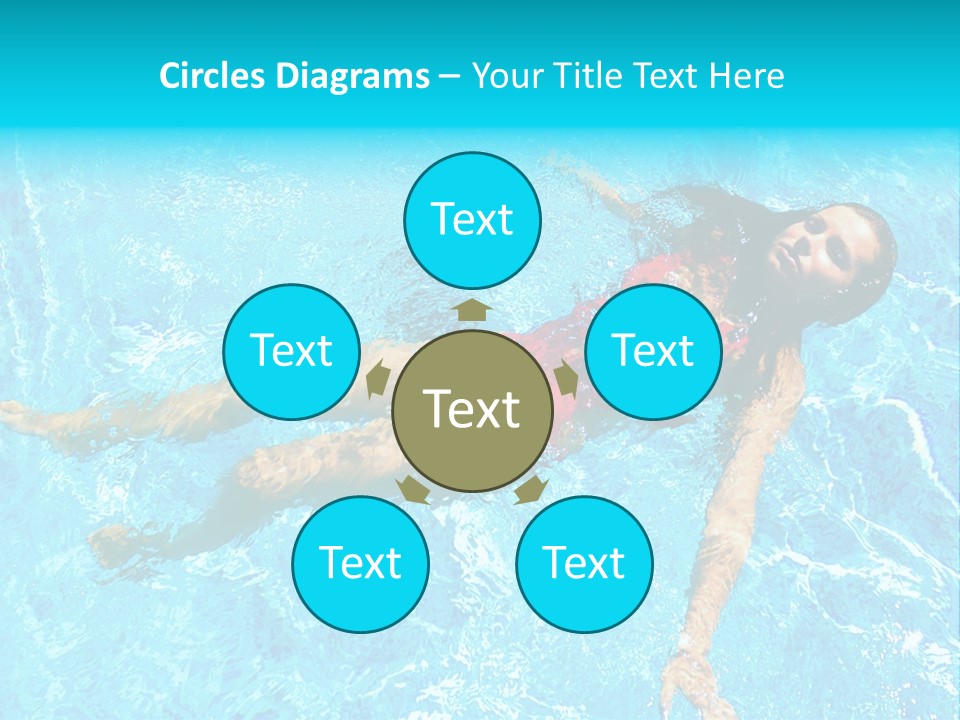 Pretty Model Woman PowerPoint Template