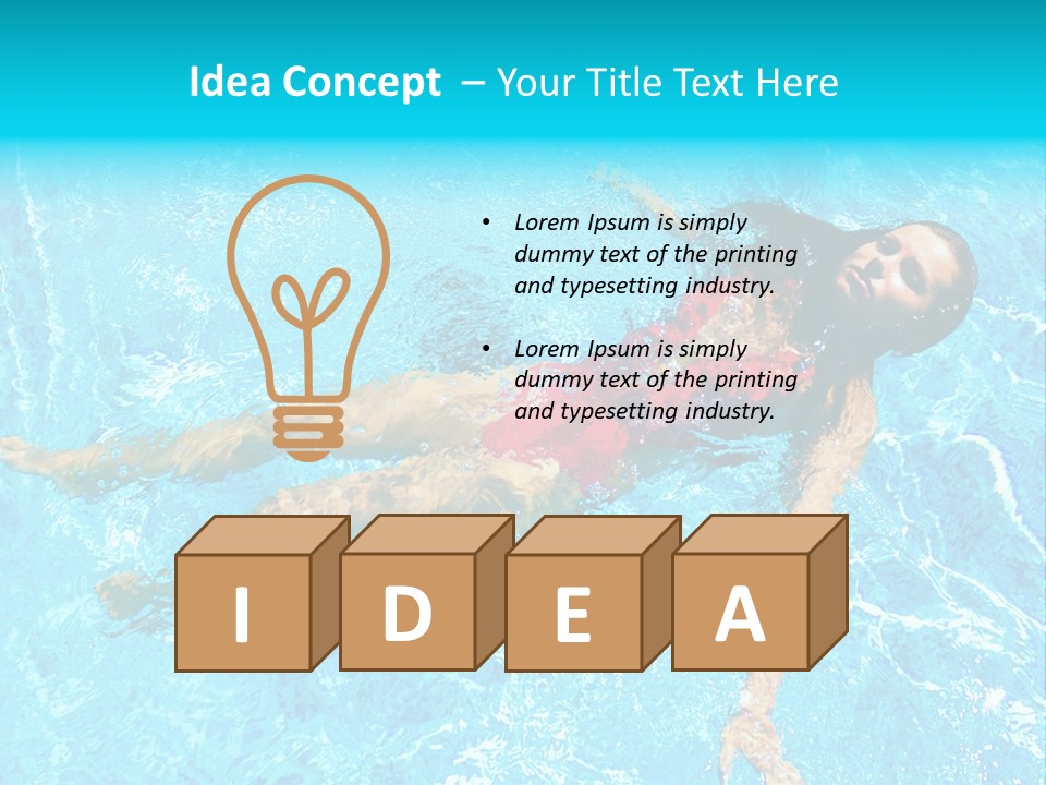 Pretty Model Woman PowerPoint Template