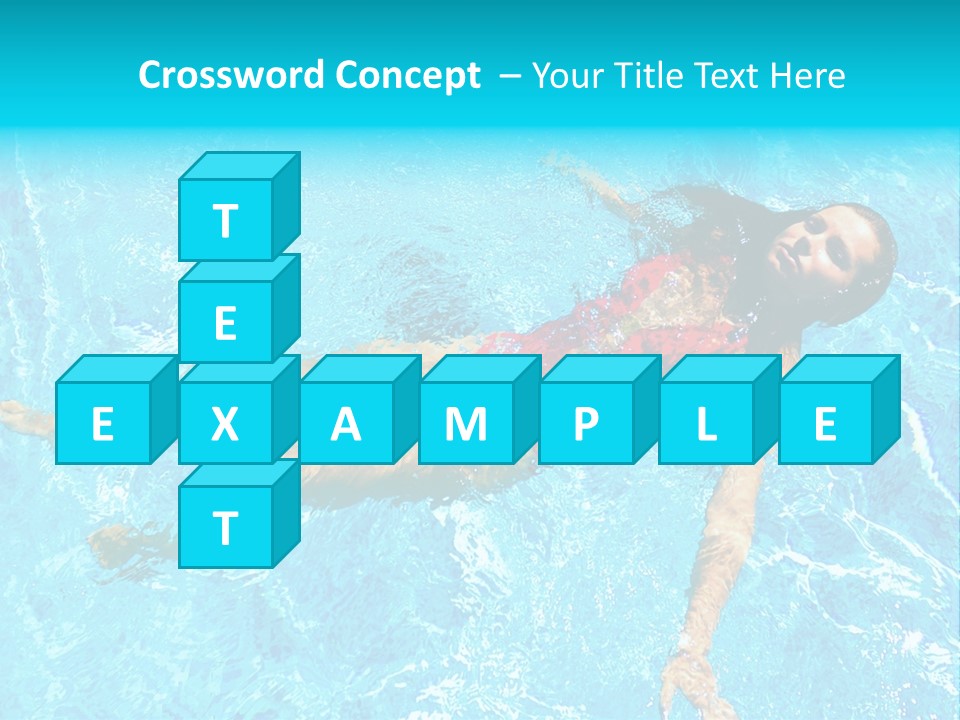 Pretty Model Woman PowerPoint Template