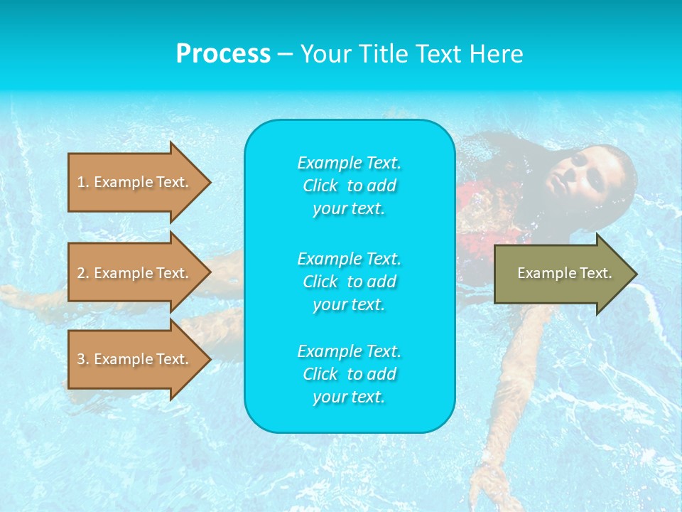 Pretty Model Woman PowerPoint Template