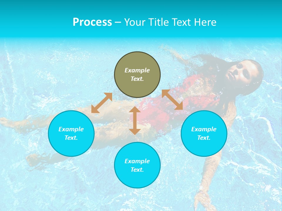 Pretty Model Woman PowerPoint Template