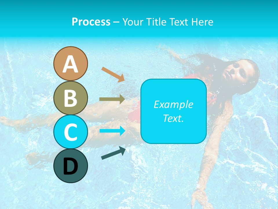 Pretty Model Woman PowerPoint Template