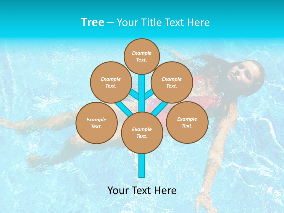 Pretty Model Woman PowerPoint Template