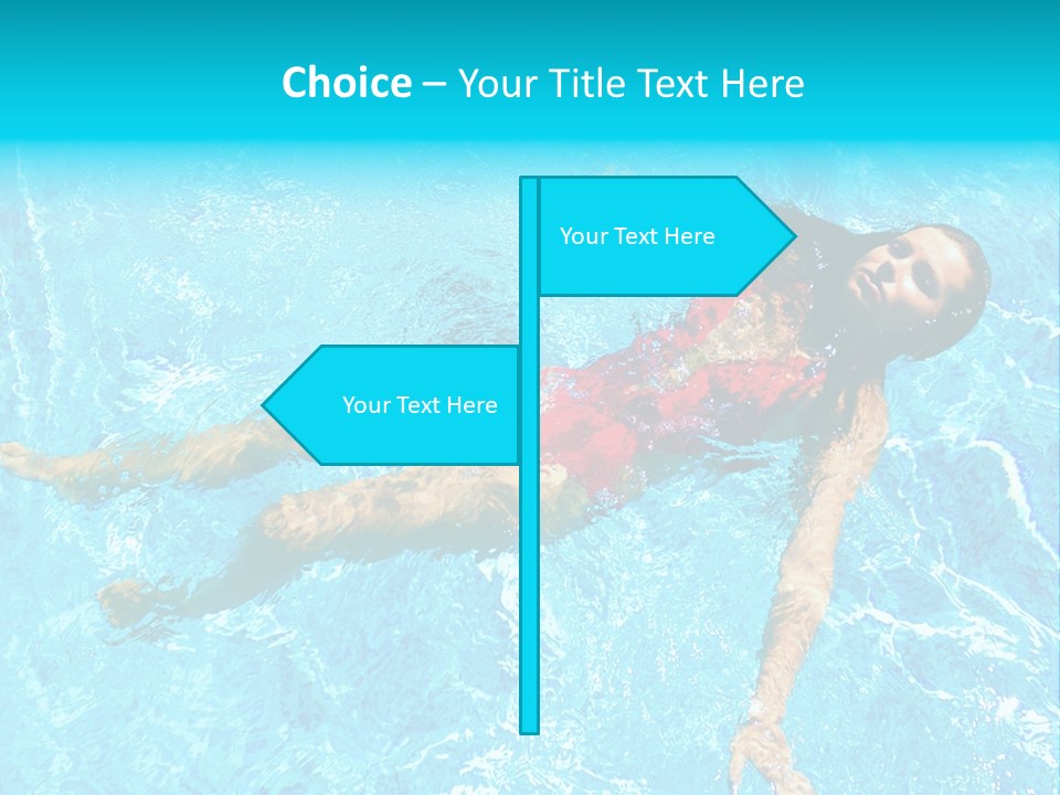 Pretty Model Woman PowerPoint Template