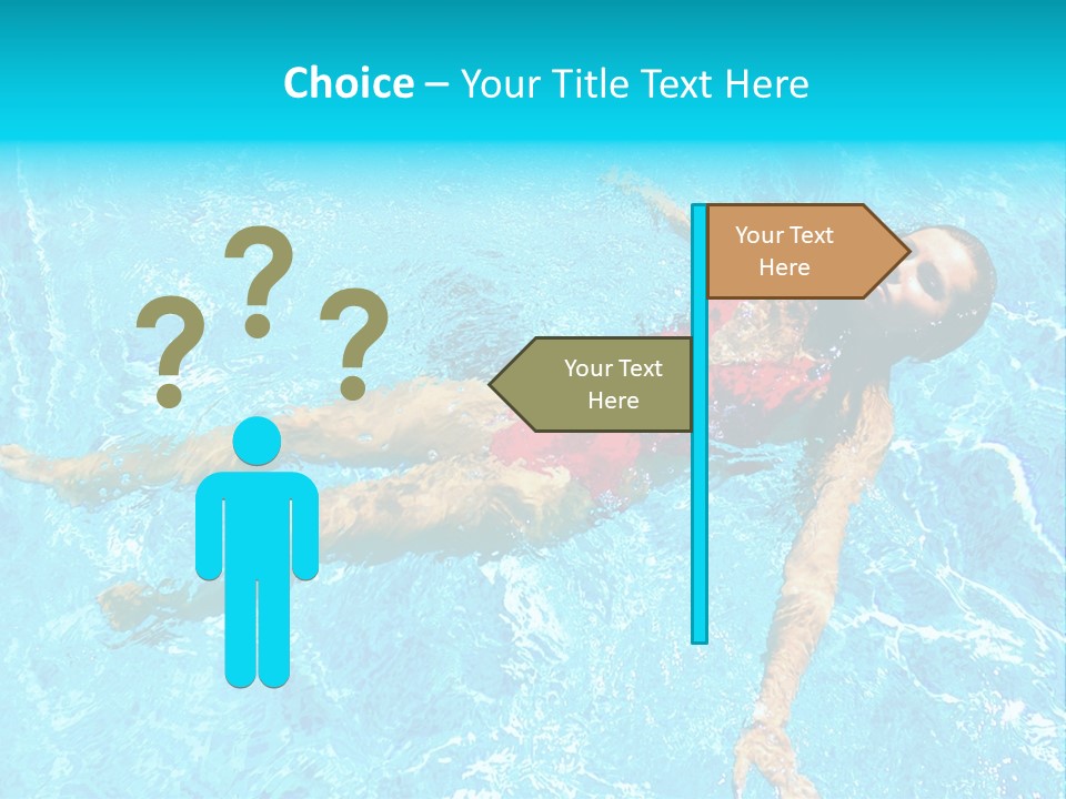 Pretty Model Woman PowerPoint Template