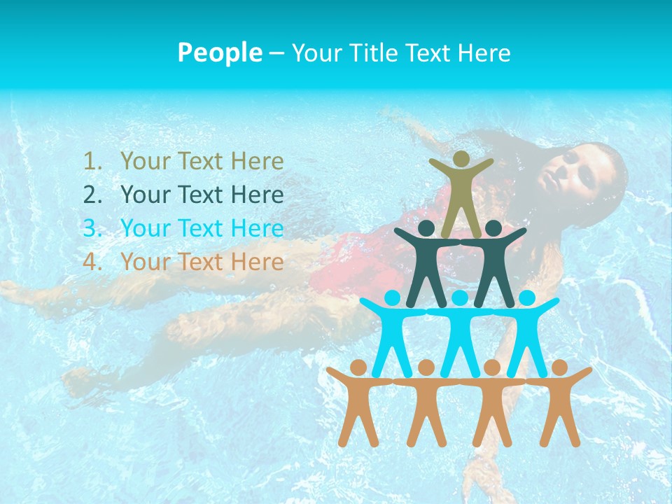 Pretty Model Woman PowerPoint Template