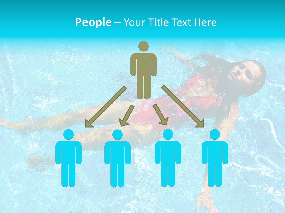 Pretty Model Woman PowerPoint Template