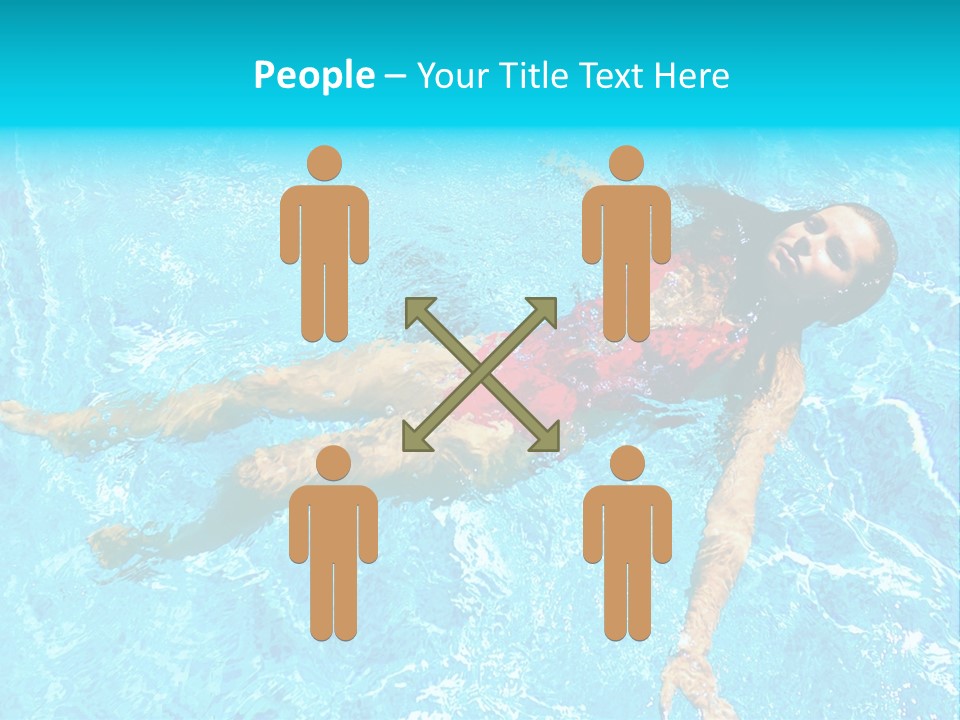 Pretty Model Woman PowerPoint Template