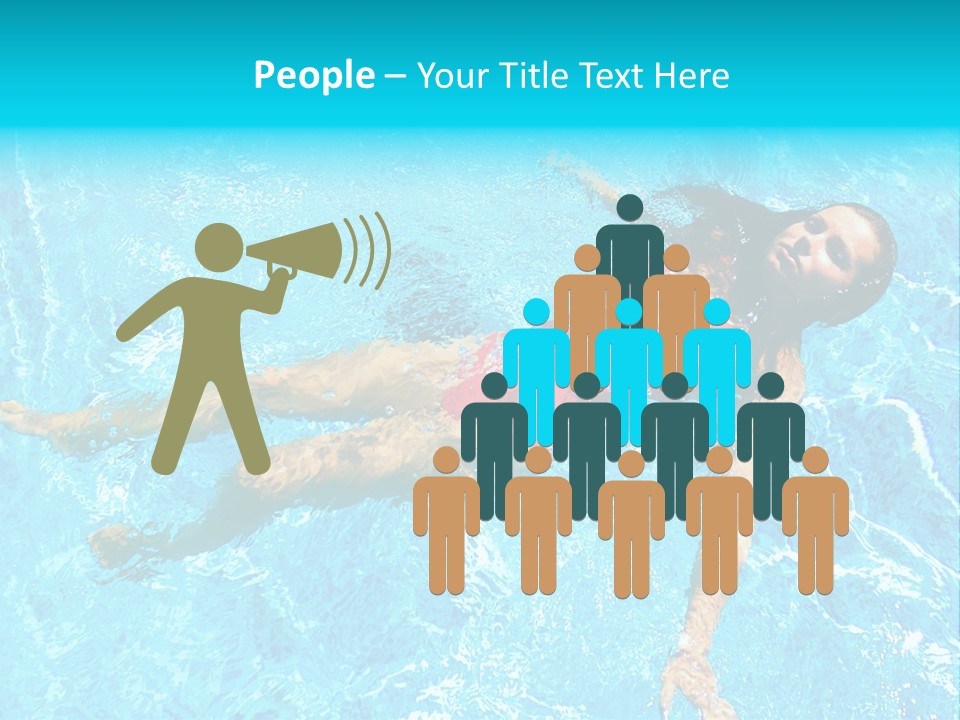 Pretty Model Woman PowerPoint Template