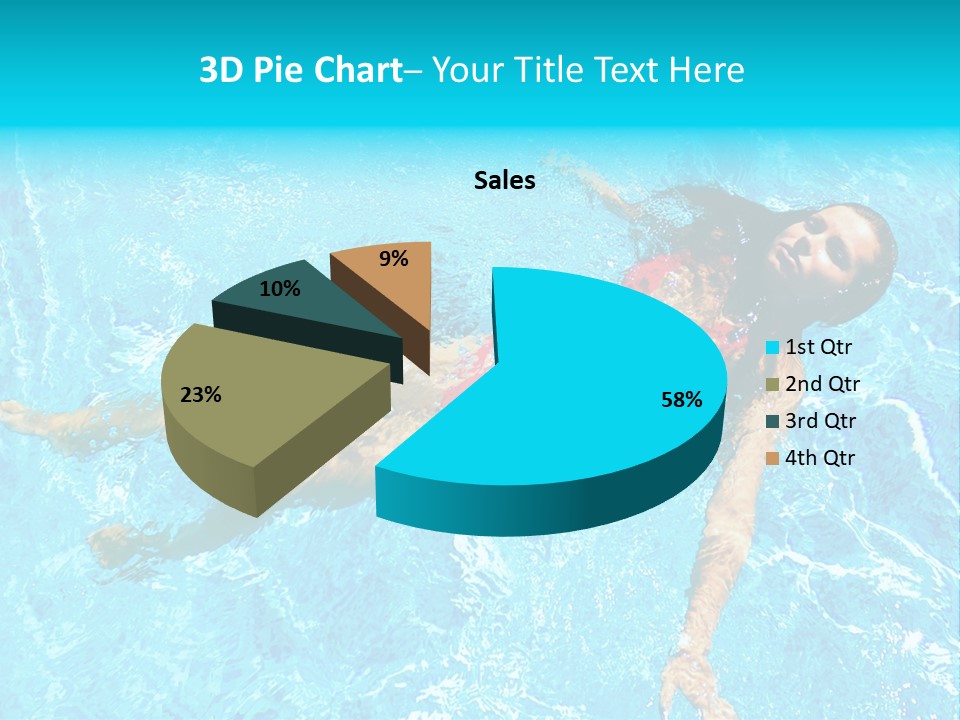 Pretty Model Woman PowerPoint Template