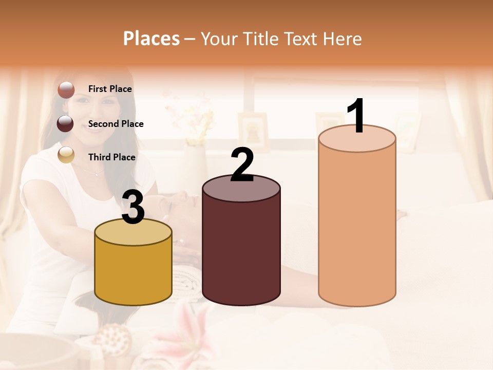 A Woman Receiving A Facial Massage From A Woman PowerPoint Template