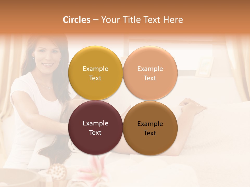 A Woman Receiving A Facial Massage From A Woman PowerPoint Template