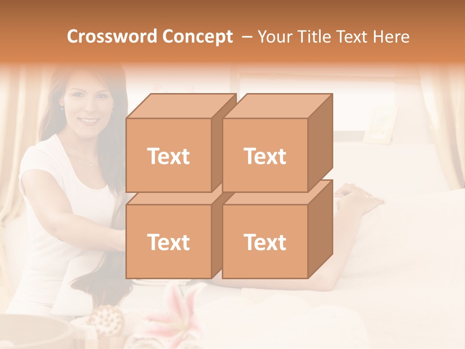 A Woman Receiving A Facial Massage From A Woman PowerPoint Template