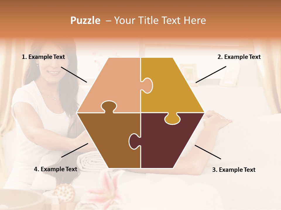 A Woman Receiving A Facial Massage From A Woman PowerPoint Template