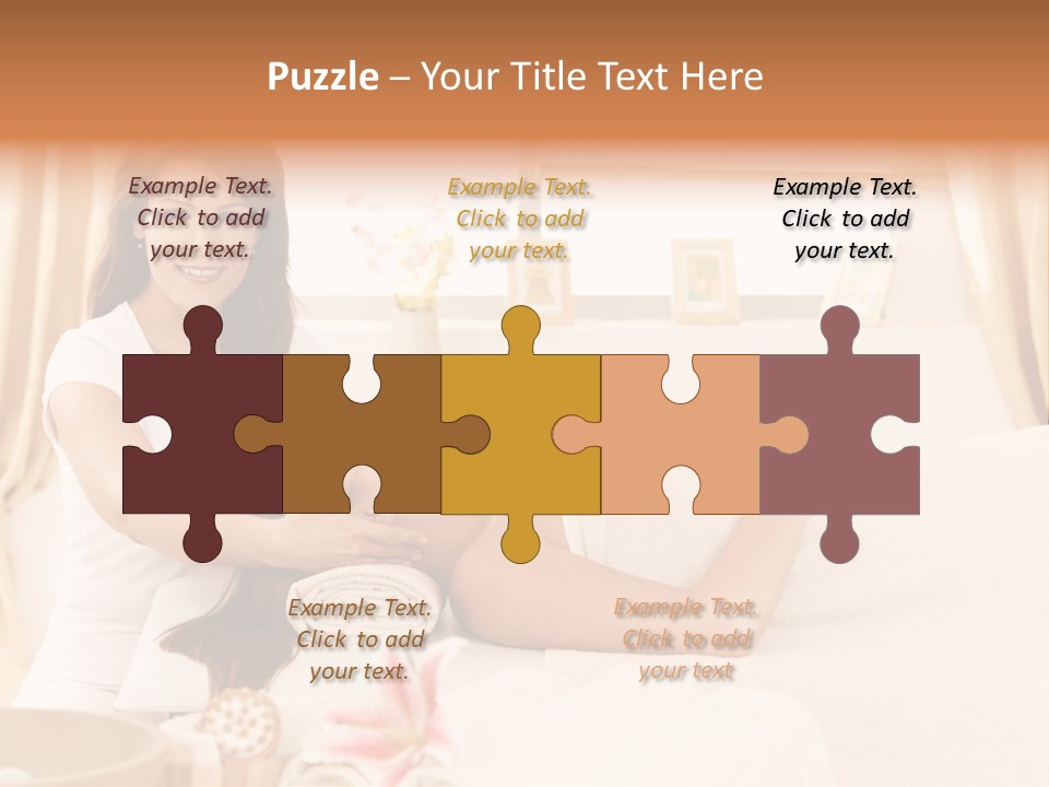 A Woman Receiving A Facial Massage From A Woman PowerPoint Template