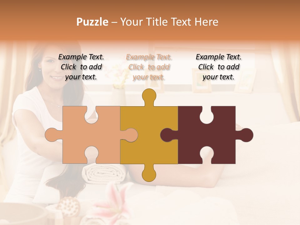 A Woman Receiving A Facial Massage From A Woman PowerPoint Template