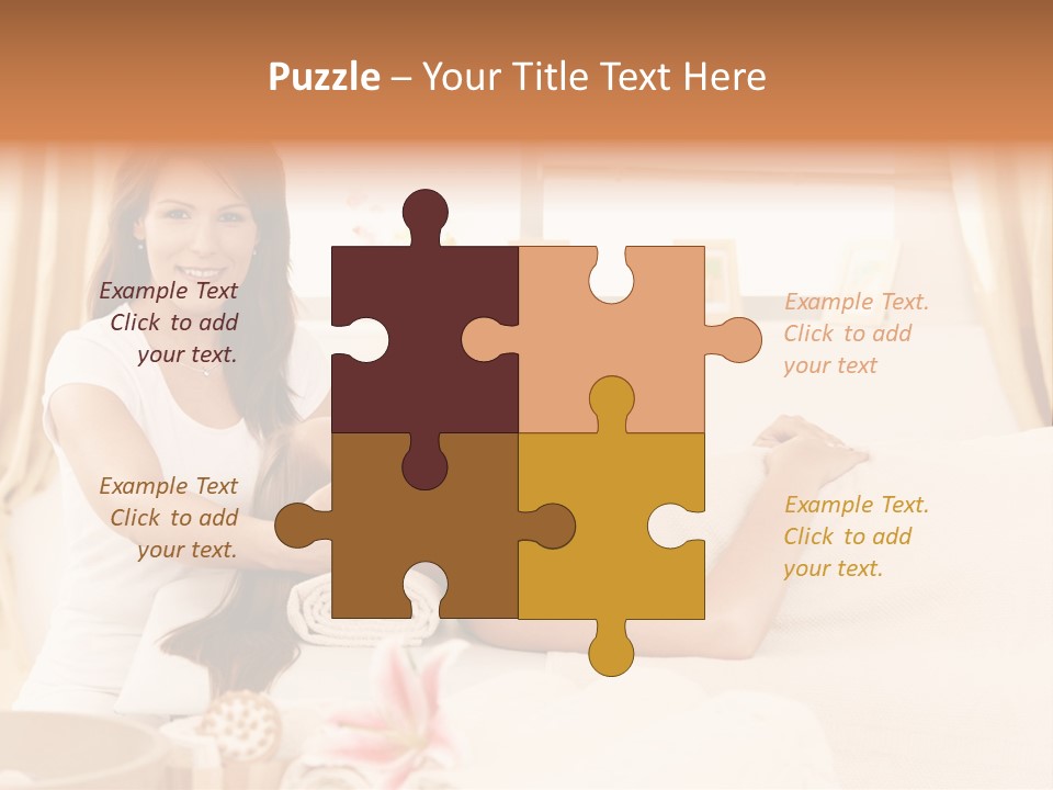 A Woman Receiving A Facial Massage From A Woman PowerPoint Template