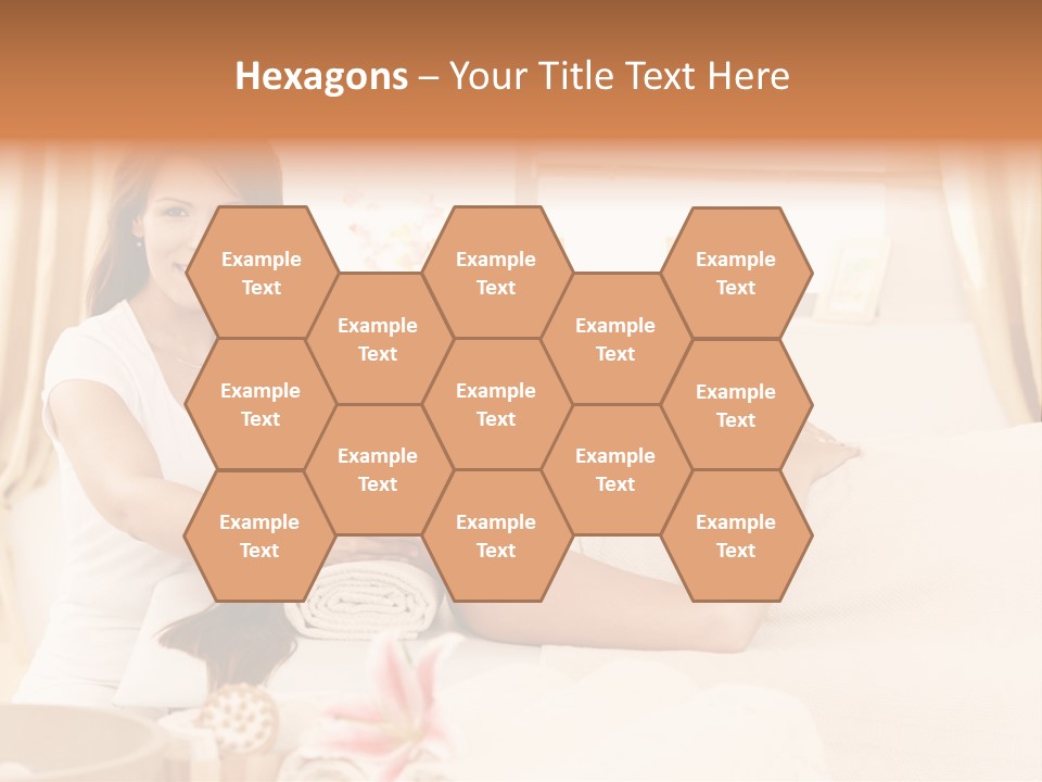 A Woman Receiving A Facial Massage From A Woman PowerPoint Template