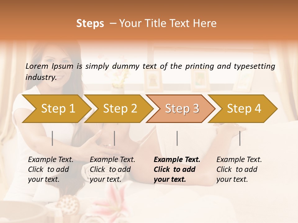 A Woman Receiving A Facial Massage From A Woman PowerPoint Template