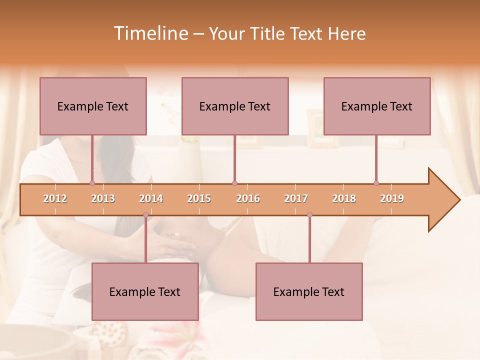 A Woman Receiving A Facial Massage From A Woman PowerPoint Template