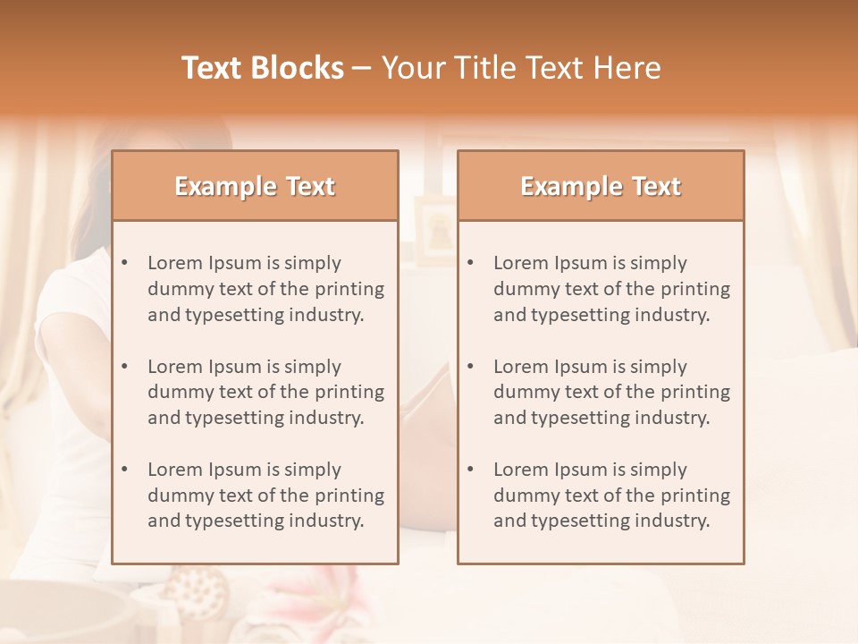 A Woman Receiving A Facial Massage From A Woman PowerPoint Template