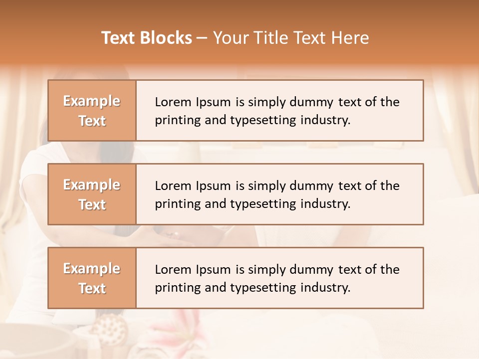 A Woman Receiving A Facial Massage From A Woman PowerPoint Template