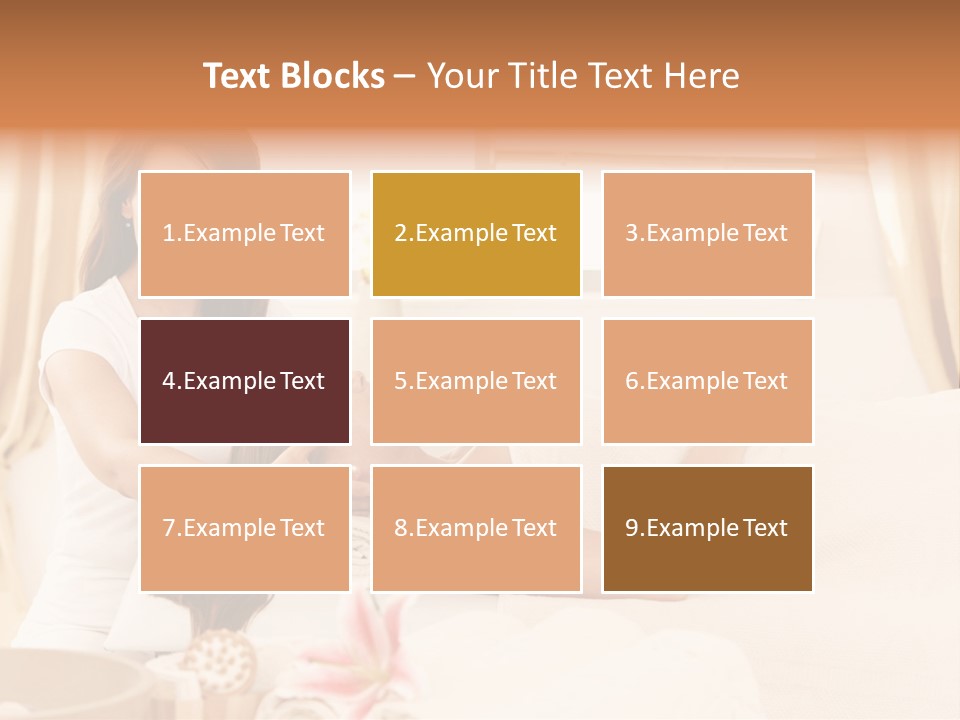 A Woman Receiving A Facial Massage From A Woman PowerPoint Template