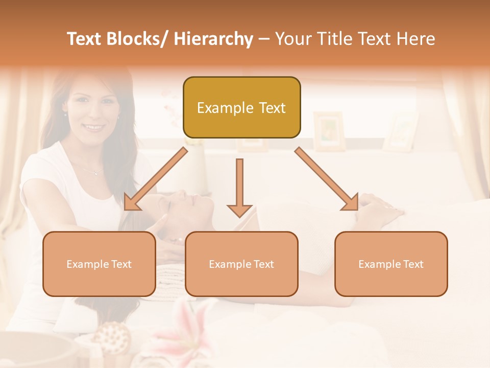 A Woman Receiving A Facial Massage From A Woman PowerPoint Template