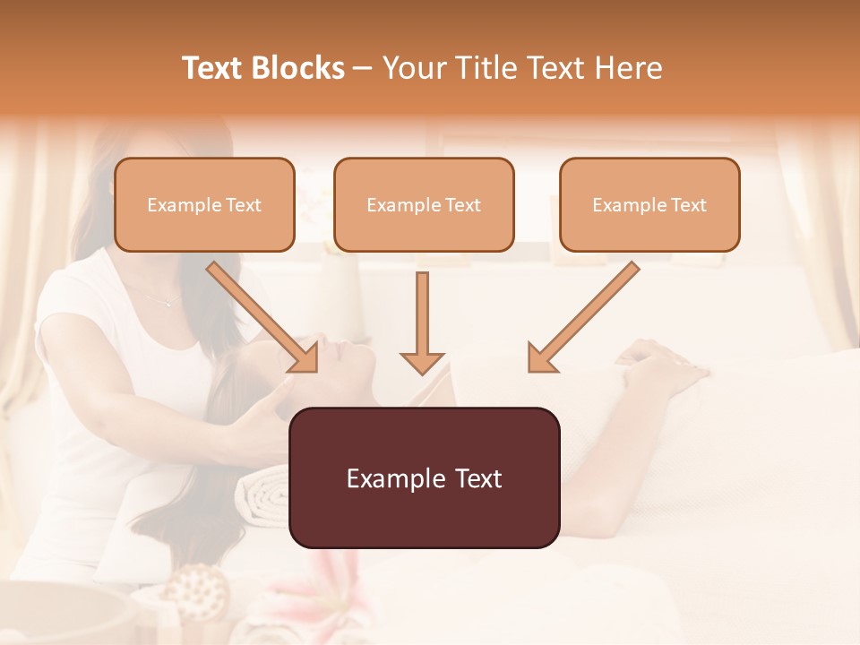 A Woman Receiving A Facial Massage From A Woman PowerPoint Template