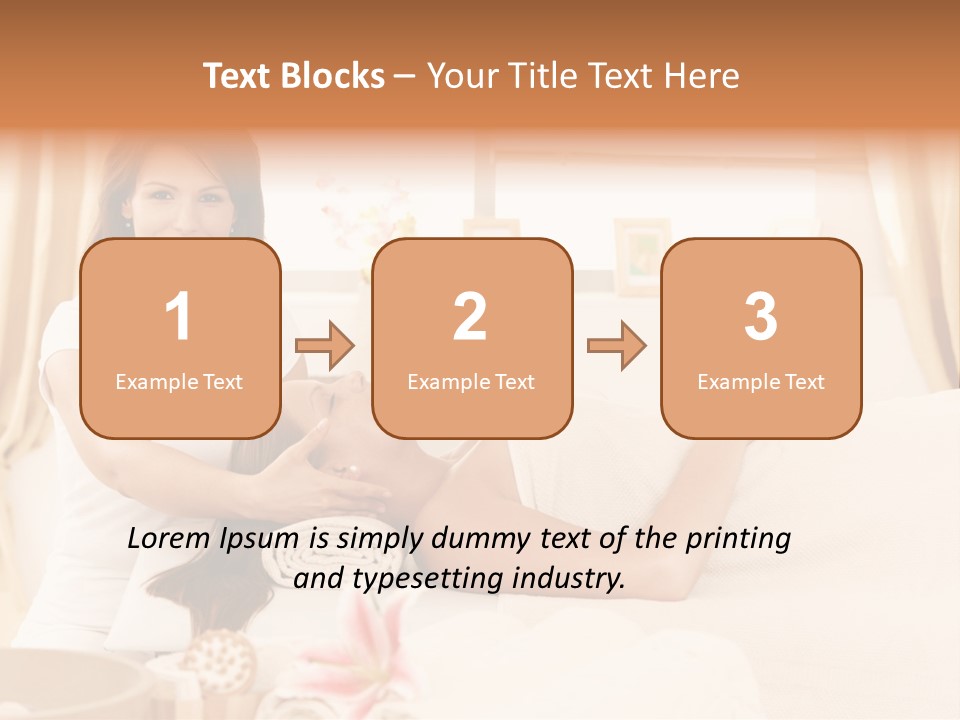 A Woman Receiving A Facial Massage From A Woman PowerPoint Template