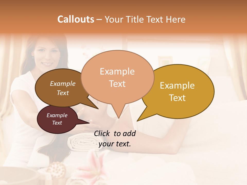 A Woman Receiving A Facial Massage From A Woman PowerPoint Template