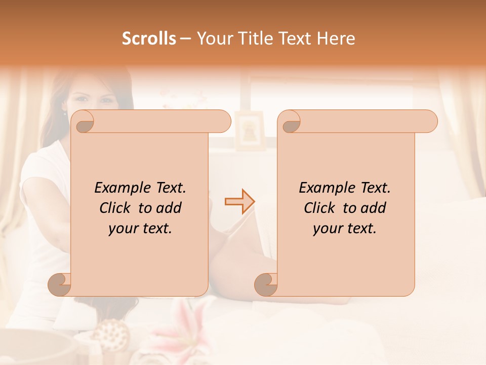 A Woman Receiving A Facial Massage From A Woman PowerPoint Template