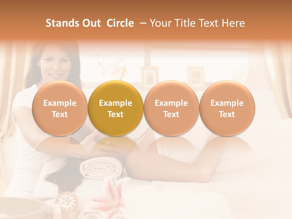 A Woman Receiving A Facial Massage From A Woman PowerPoint Template