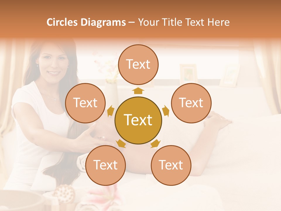 A Woman Receiving A Facial Massage From A Woman PowerPoint Template