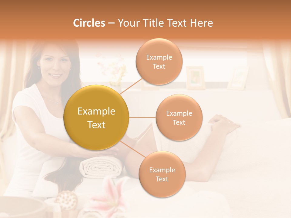 A Woman Receiving A Facial Massage From A Woman PowerPoint Template