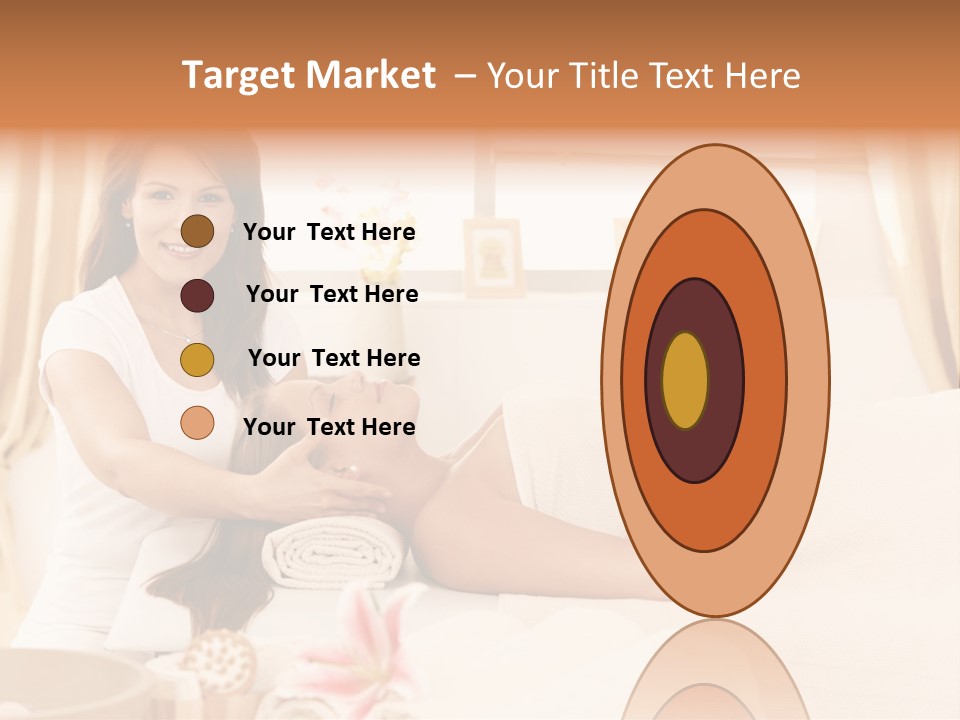 A Woman Receiving A Facial Massage From A Woman PowerPoint Template