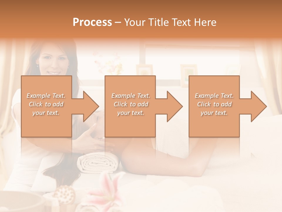 A Woman Receiving A Facial Massage From A Woman PowerPoint Template