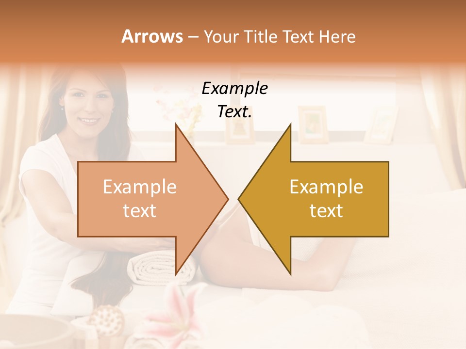 A Woman Receiving A Facial Massage From A Woman PowerPoint Template