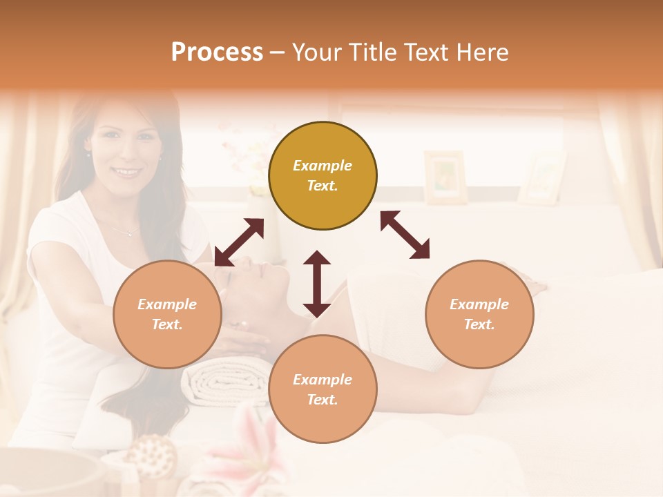 A Woman Receiving A Facial Massage From A Woman PowerPoint Template