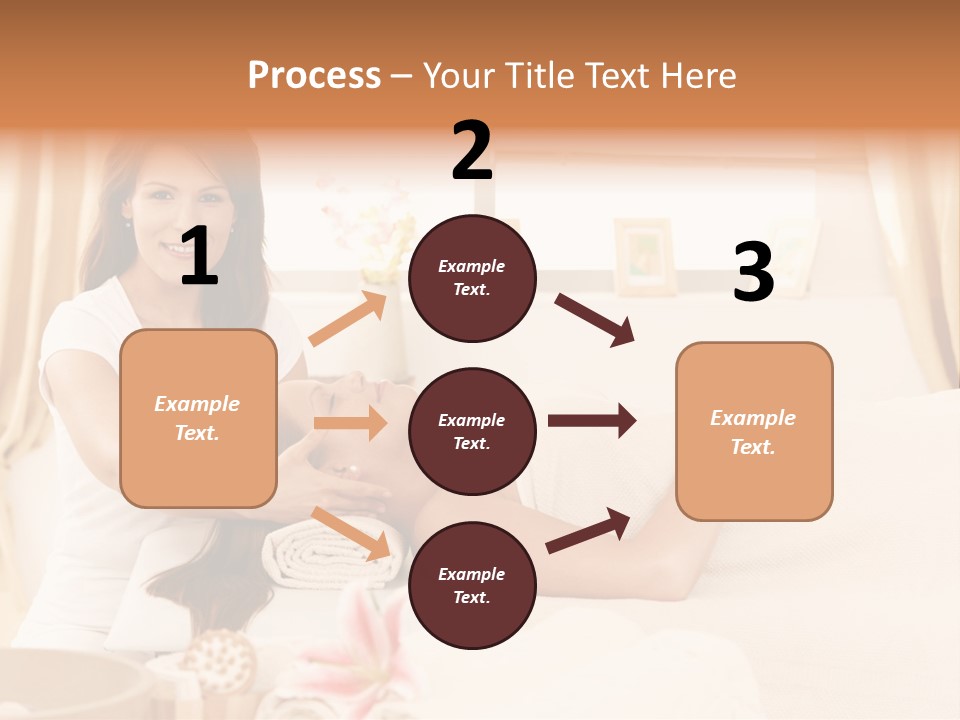 A Woman Receiving A Facial Massage From A Woman PowerPoint Template