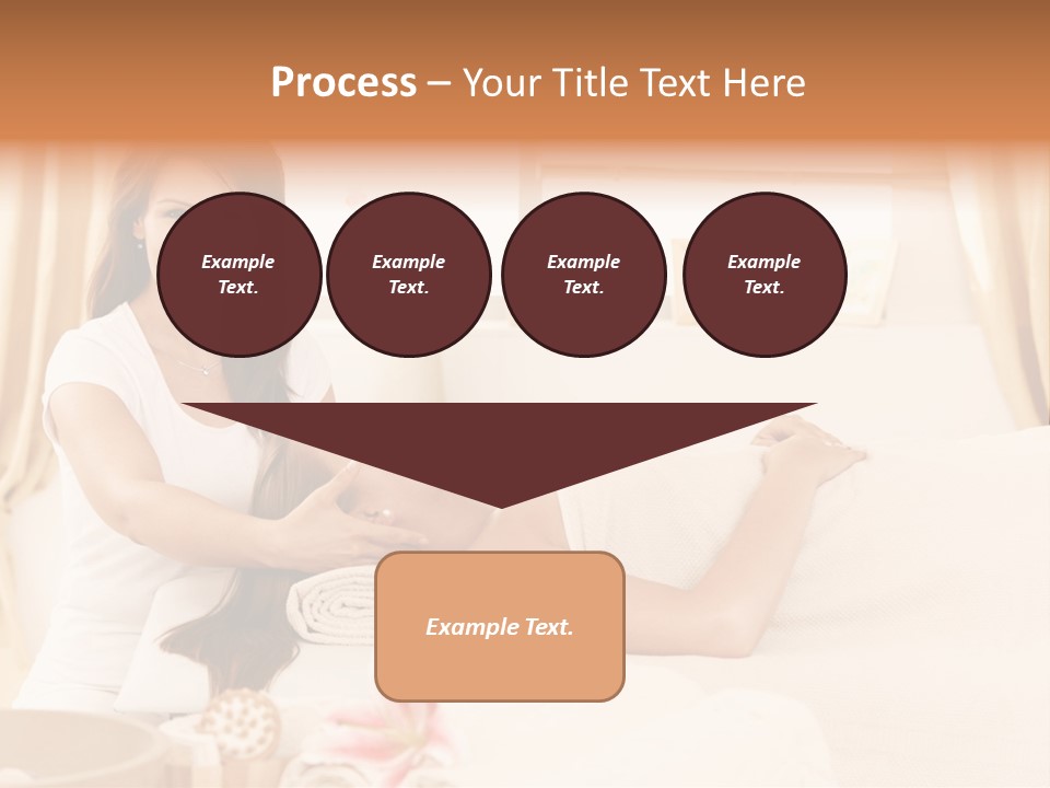 A Woman Receiving A Facial Massage From A Woman PowerPoint Template