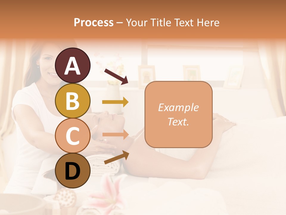 A Woman Receiving A Facial Massage From A Woman PowerPoint Template