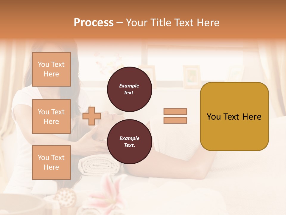 A Woman Receiving A Facial Massage From A Woman PowerPoint Template