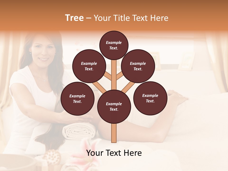 A Woman Receiving A Facial Massage From A Woman PowerPoint Template