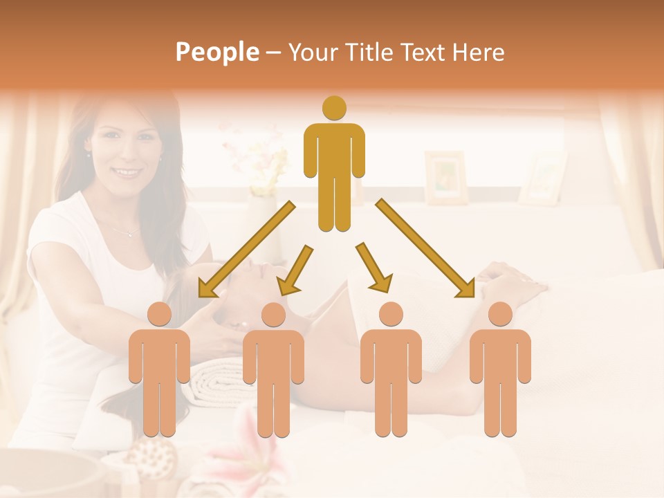 A Woman Receiving A Facial Massage From A Woman PowerPoint Template