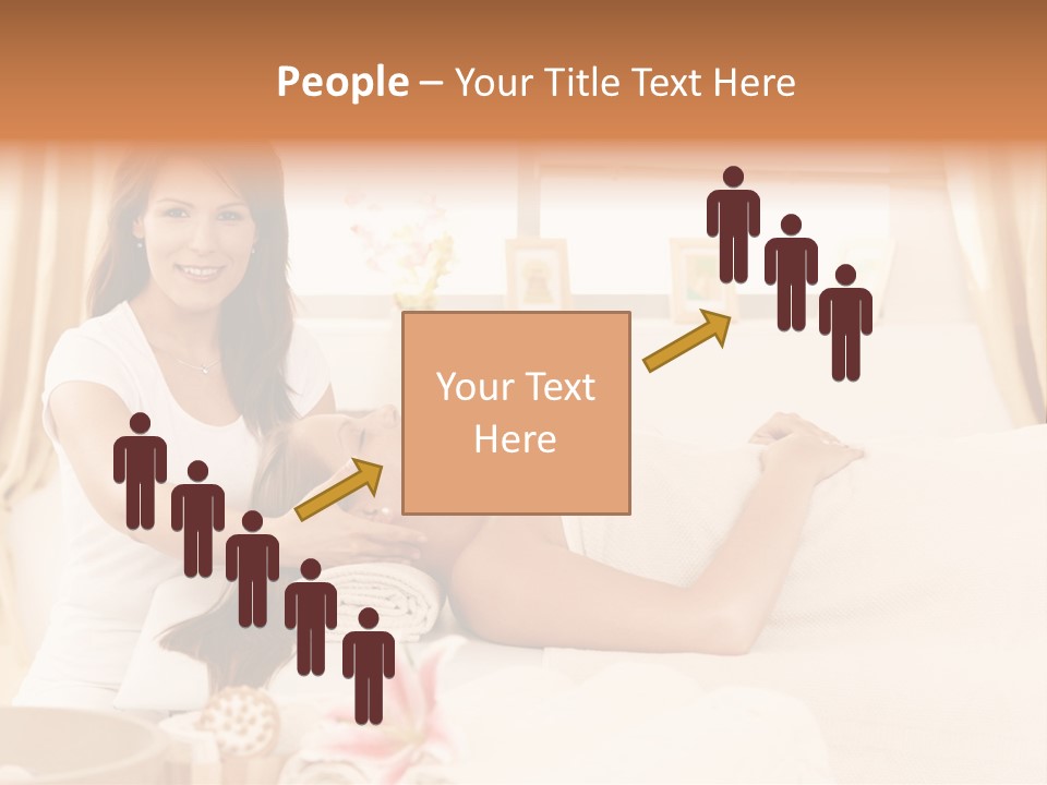 A Woman Receiving A Facial Massage From A Woman PowerPoint Template