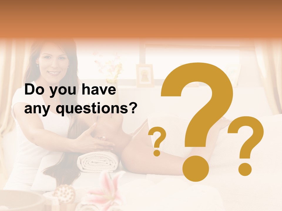 A Woman Receiving A Facial Massage From A Woman PowerPoint Template