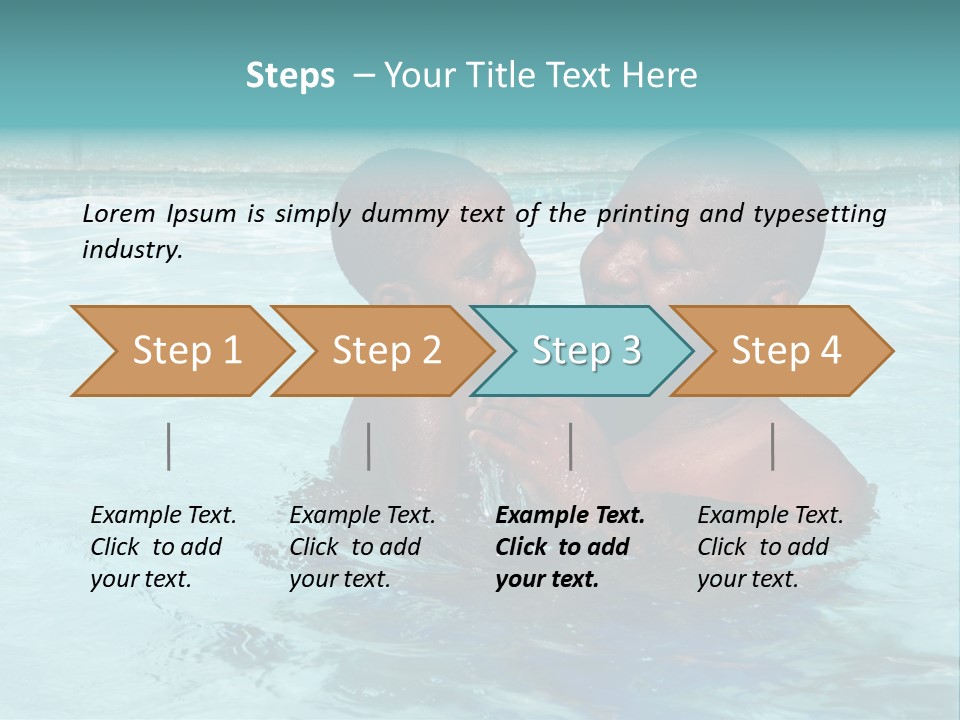 People Friends Preschooler PowerPoint Template