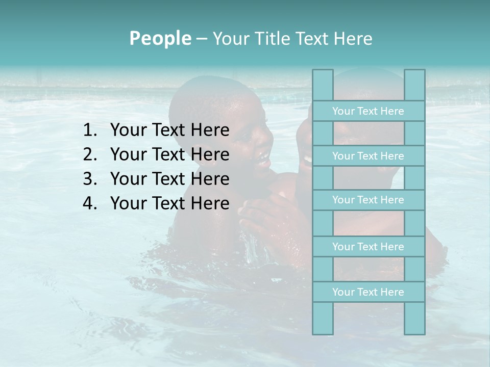 People Friends Preschooler PowerPoint Template