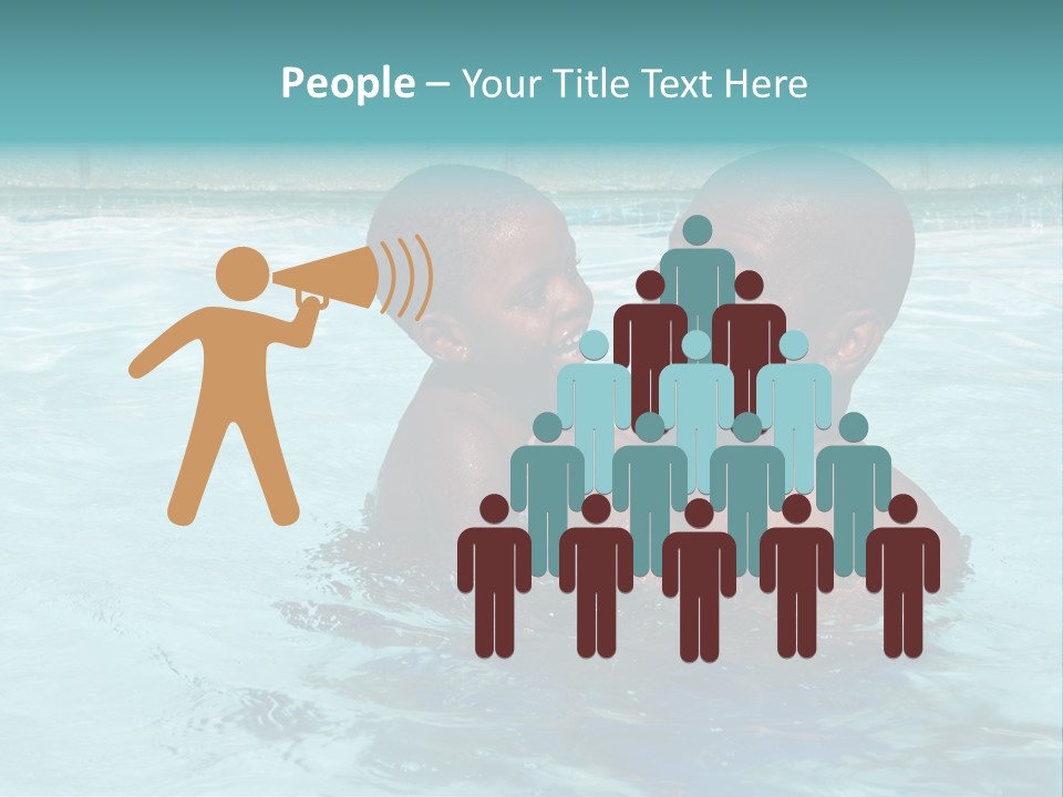 People Friends Preschooler PowerPoint Template